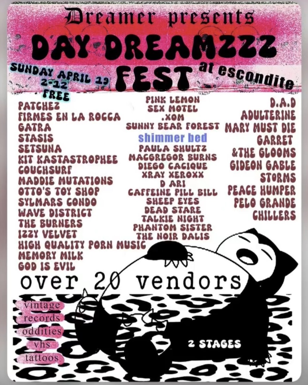 DREAMER PRESENTS: DAY DREAMZZZ FEST flyer