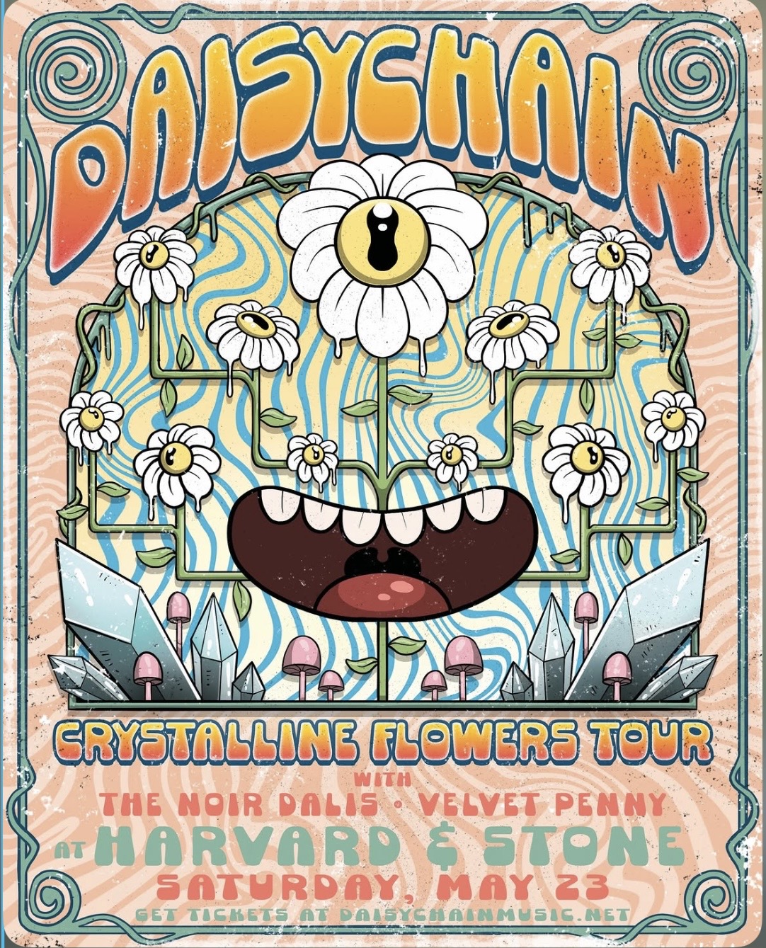 MIDWAY CONCERTS PRESENTS: DAISYCHAIN ON THE CYSTALINE FLOWERS flyer