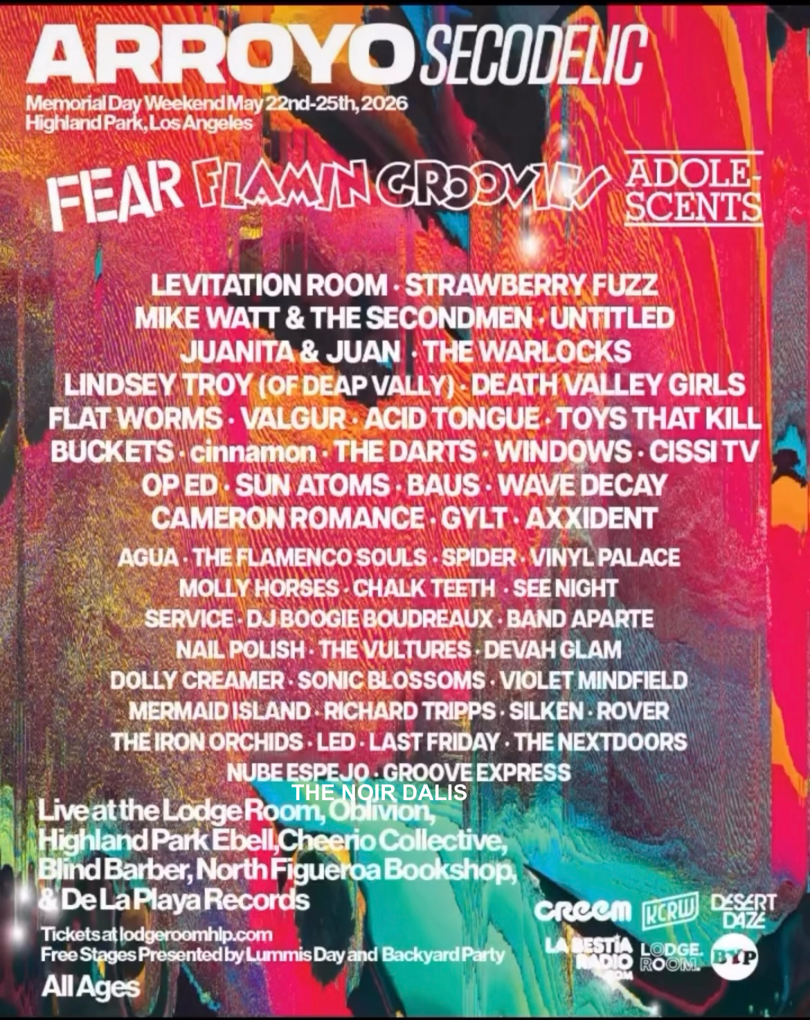 ARROYO SECODELIC flyer