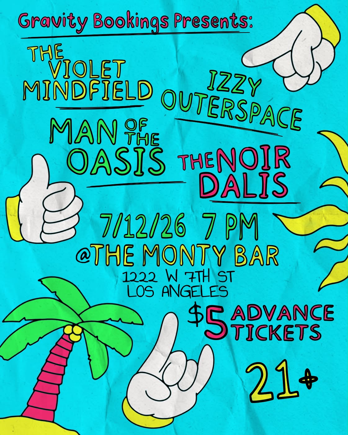 Man of the Oasis and Friends flyer